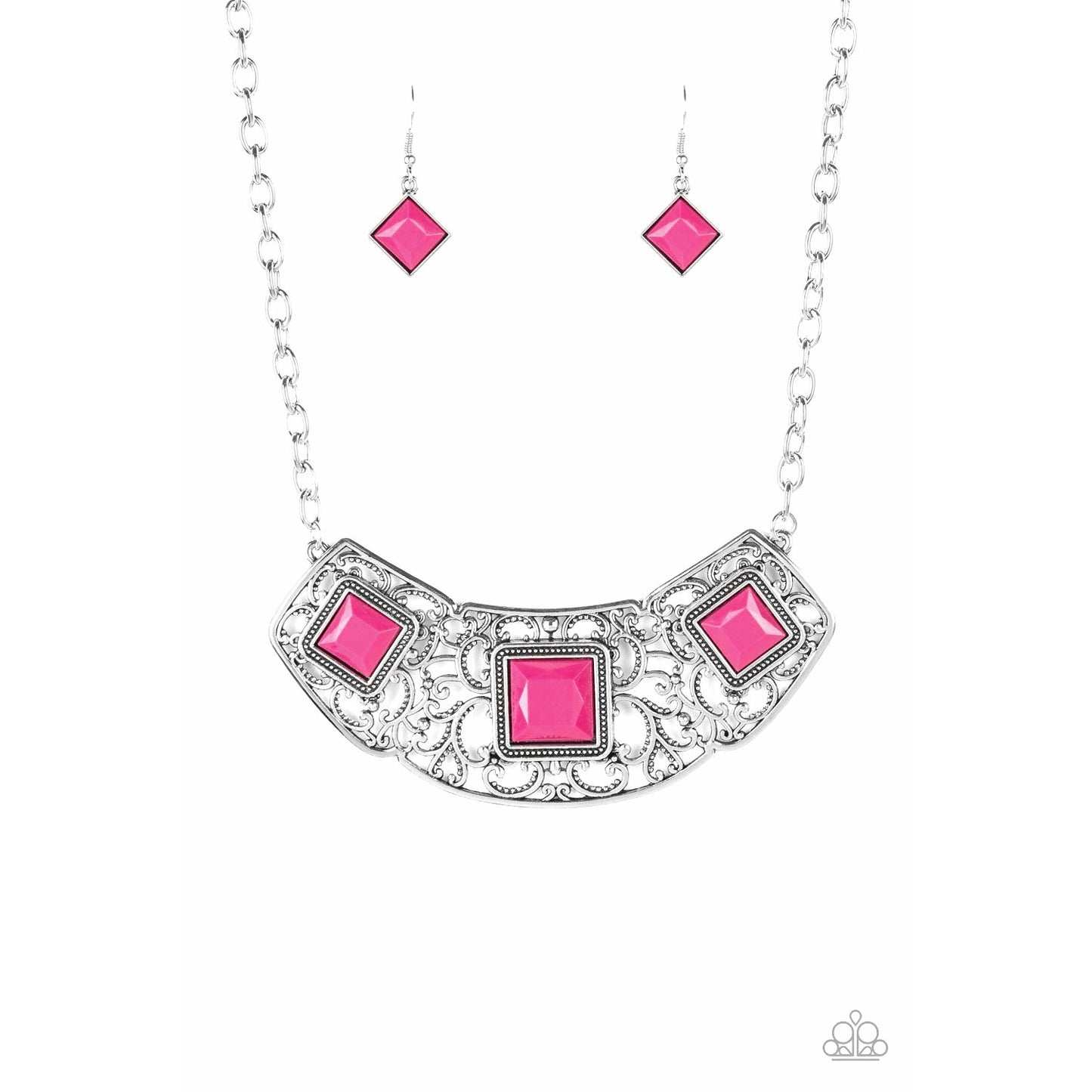 Feeling Inde-PENDANT - Pink necklace