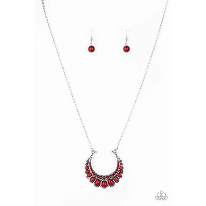 Count To ZEN - Red necklace