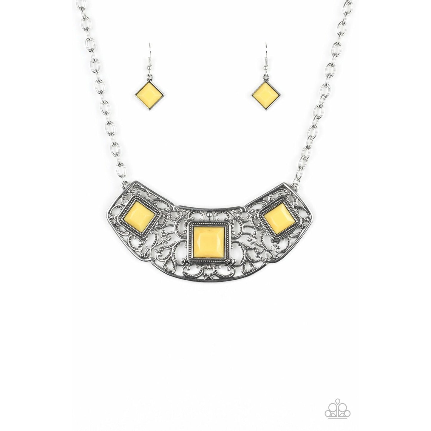 Feeling Inde-PENDANT - Yellow necklace