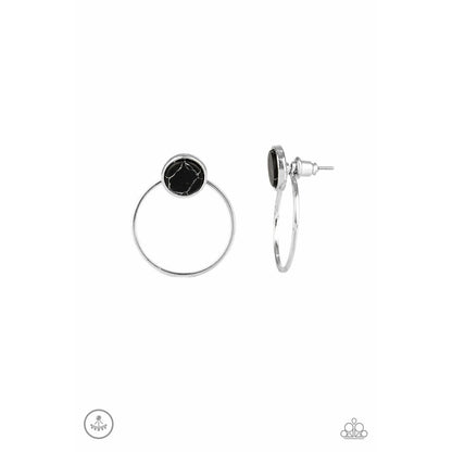 Simply Stone Dweller - Black earrings