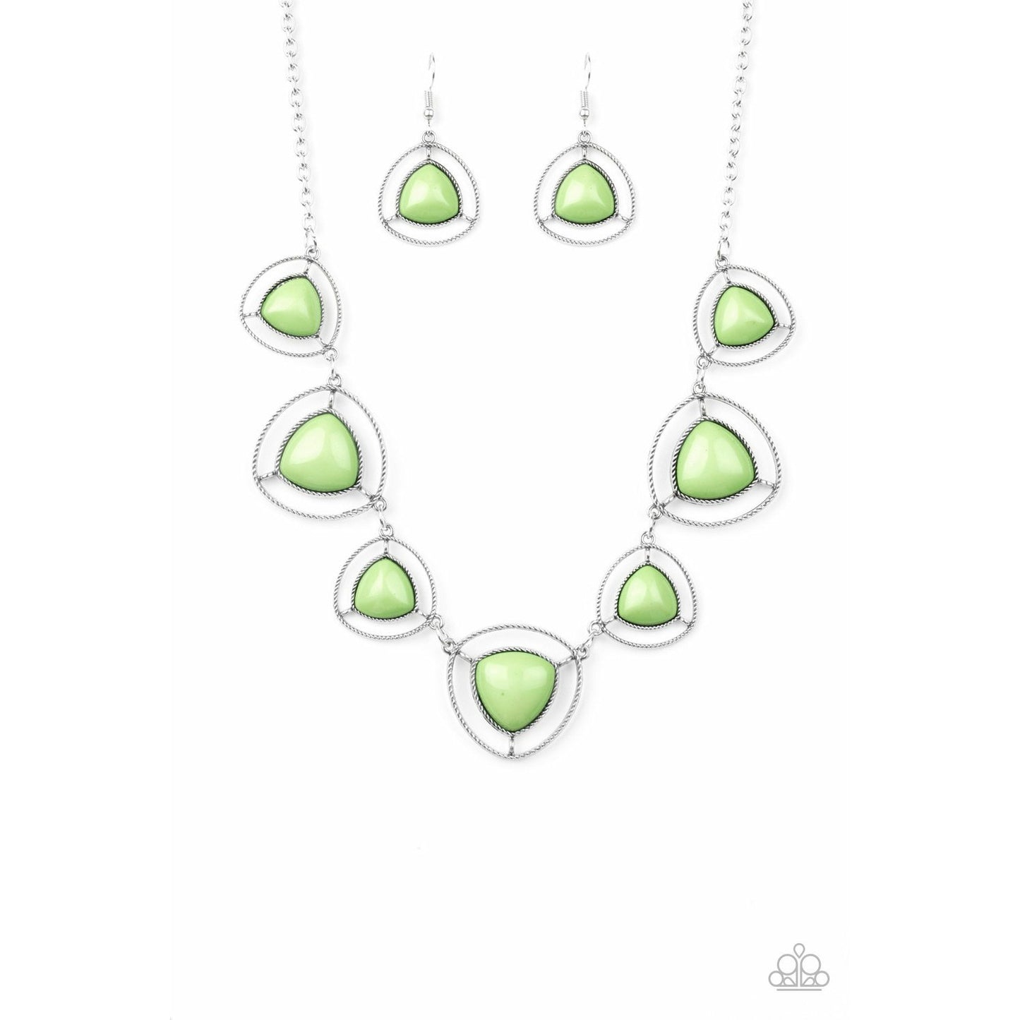 Make A Point - Green necklace