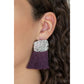 Plume Bloom - Purple earrings