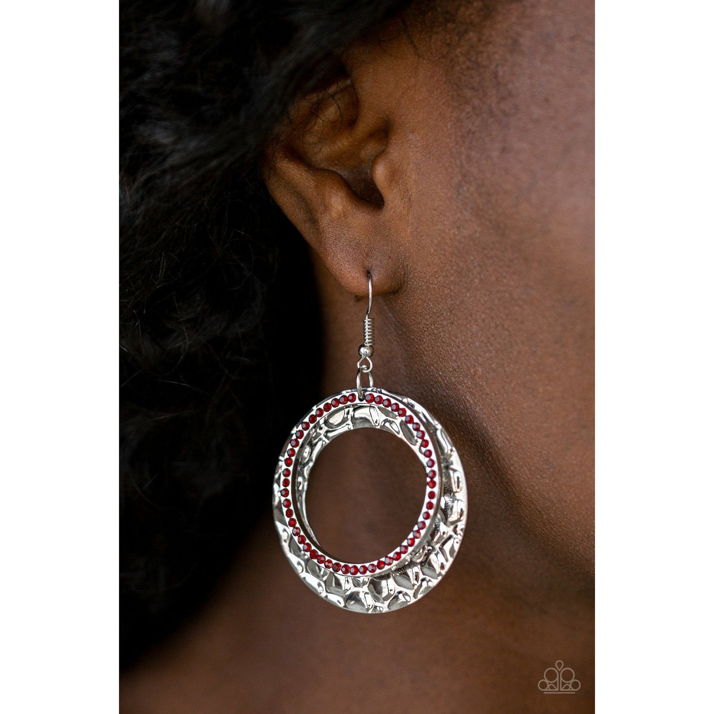 Cinematic Shimmer - Red earrings