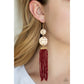 Lotus Gardens - Red earrings