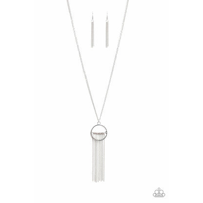 Terra Tassel - Silver necklace