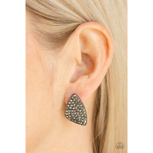 Supreme Sheen - Black Earrings
