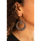 Solar Orbit - Copper earrings
