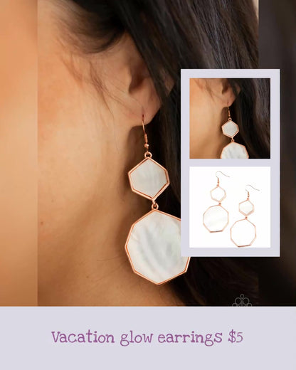 Vacation glow earrings